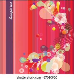 Romantic abstract vector background