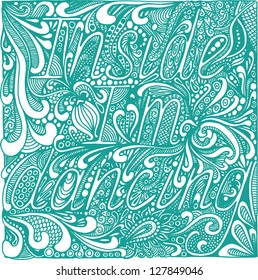 romantic abstract vector graphic draw