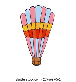 romantic air ballon for love card design