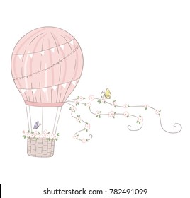 Romantic air balloon