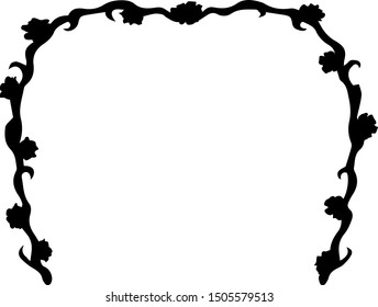 Romantic Altar Vector Silhouette Graphic