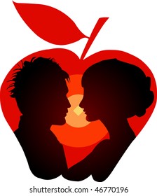 Romantic apple