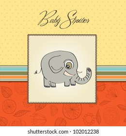 romantic baby  announcement card