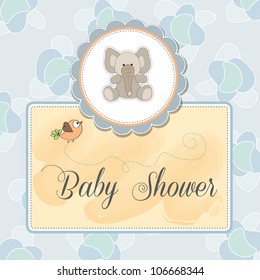 romantic baby announcement card