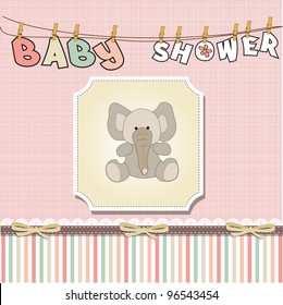 romantic baby announcement card