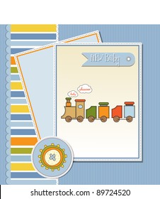 romantic baby shower card