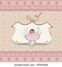 romantic baby shower card