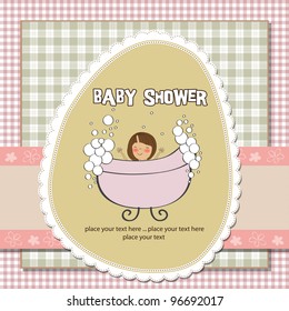 romantic baby shower card