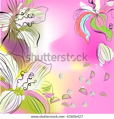 Similar – Image, Stock Photo floral pattern Environment