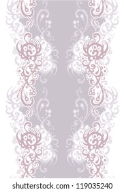 Romantic background with abstract hand-drawn pattern