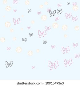 Romantic background with a bow.