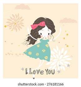 Romantic background or card.