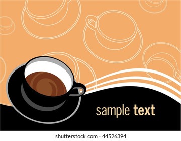 Romantic background with cup