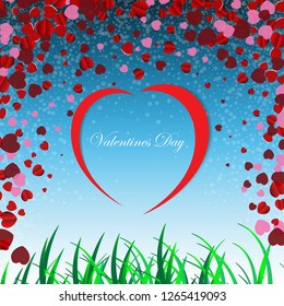 
Romantic background to the day of Valentine