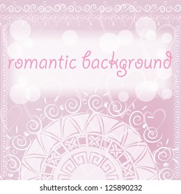 romantic background in ethnic style