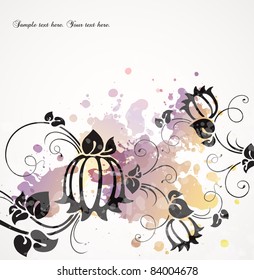 romantic background with flowers