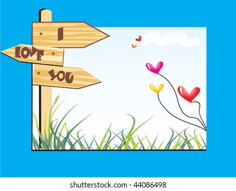 romantic background with garden pattern