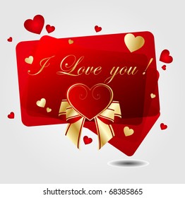 romantic background with heart