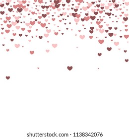 Romantic background with hearts.