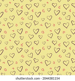Romantic background with hearts, ideas for valentines, banners, posters - seamless pattern. Vector, eps.