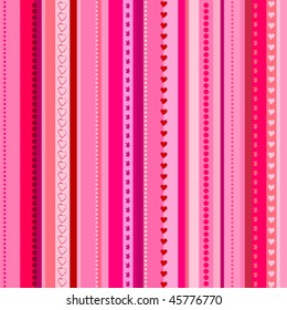 romantic background with hearts for valentine's day | vector