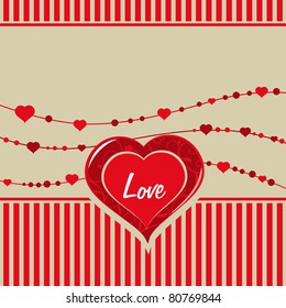 romantic background, illustration