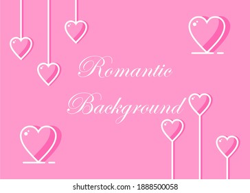 Romantic background illustration. Easy to edit with vector file. Can use for your creative content. Especially about love.