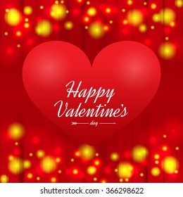 Romantic background with multicolored glow and heart, the background Valentine's Day, Valentine's Day card, abstract background, 