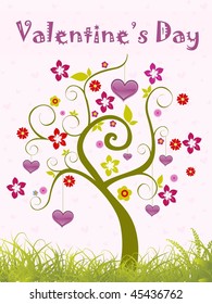 romantic background with natural pattern