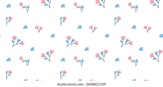 romantic background with petals and leaves