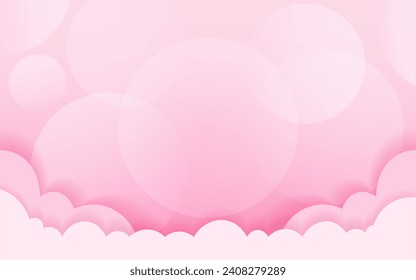 Romantic background with realistic design elements, gift box, vector symbols of love for Happy Women's, Mother's, Valentine's Day, birthday greeting card design.