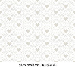 Romantic background seamless pattern for your design, vector graphic