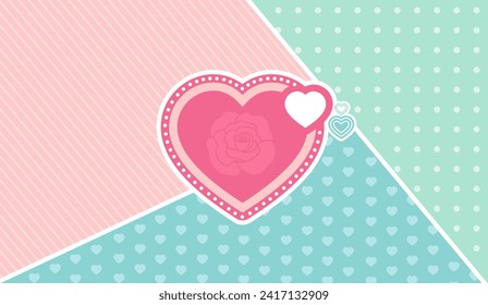 Romantische Hintergrundmuster für den Valentinstag, Geburtstage, Hochzeiten etc.