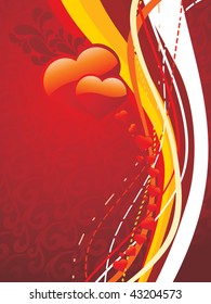 romantic background with stripes and macro , vector illustration