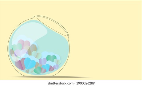 Romantic background for valentine day
