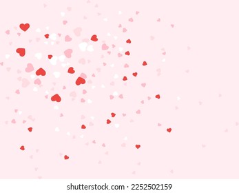 romantic background in vector. Valentine's Day. Hearts. Love