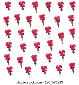 Romantic balloon gift background