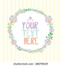 Romantic banners in spring style