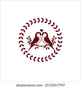 Romantic Bird Couple Silhouette with Pink Accents
Elegant Birds on a Branch Design for Wall Art
Stylized Love Birds with Modern Aesthetic
