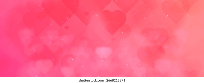 Fondo borroso romántico del día de San Valentín con el foco suave y la paleta de colores de ensueño para la comercialización elegante de las vacaciones