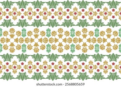 Romantic Boho floral pattern,  Persian pattern  Indian floral pattern, Vector Illustration ,Design for fashion , fabric, textile, wallpaper , wrapping and all prints