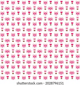 romantic book pattern illustration design. romantic, cute pattern design concept