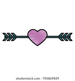 Romantic bow arrow