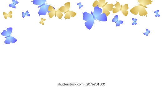 Mariposas brillantes románticas ilustraciones vectoriales abstractas. Verano adorables insectos. Las mariposas detalladas abstraen el fondo de los niños. Diseño gráfico de las polillas de las alas delgadas. Criaturas frágiles.
