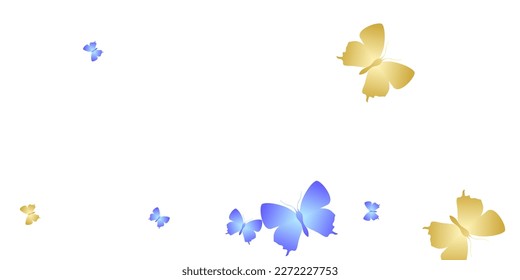 Romantic bright butterflies flying vector background. Summer beautiful moths. Wild butterflies flying kids illustration. Delicate wings insects patten. Nature beings.