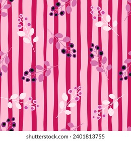 Romantic and bright floral pattern with hand-drawn petals and leaves, perfect for spring and summer textile designs.