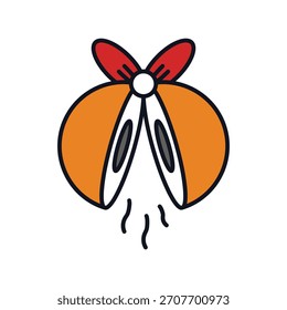 Romantic Call icon with white background vector stock illustration