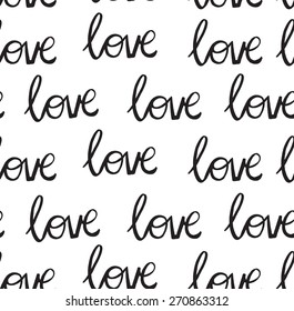 Romantic calligraphy pattern.