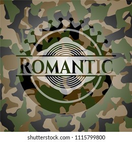 Romantic camo emblem