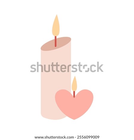 Romantic Candle Light in Valentine's Day